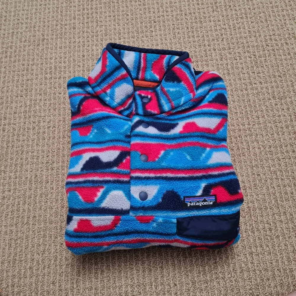 Patagonia Lightweight Synchilla Snap-T Fleece Pullover Delta Navy Blue Men's S - Picture 11 of 16